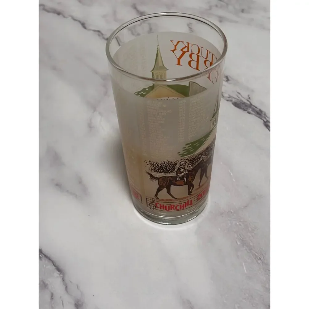 1985 Kentucky Derby Official 111 Churchill Downs Vintage Julep Glass Louisville